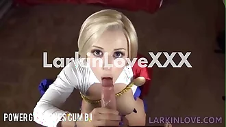 Power Girl Loves Cum Larkin Love